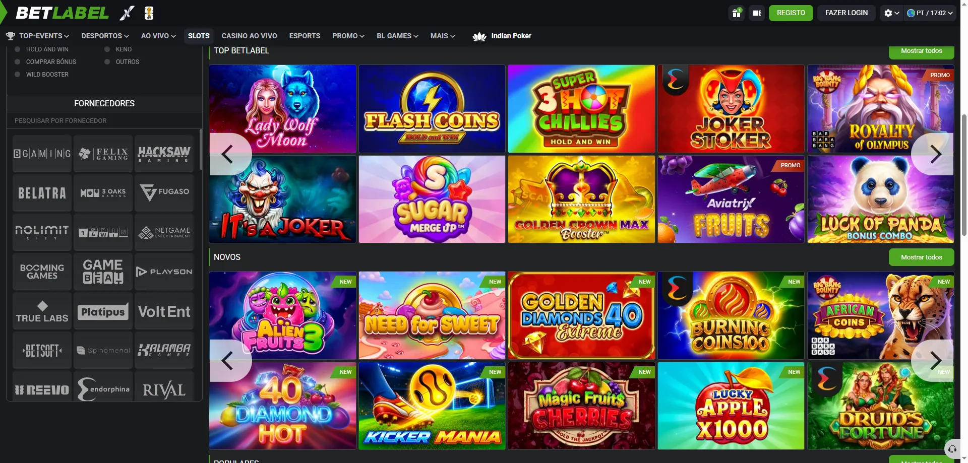 Jogos de cassino no BetLabel Brasil – slots, roleta e mesas ao vivo